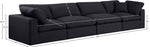 Comfy - Linen Modular Sofa 4 Seats