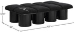 Pavilion - 8 Piece Modular Bench With Black Base