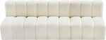 Arc - Faux Leather 3 Seats Modular Sofa