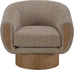 Avella - Interwoven Fabric Swivel Accent Chair