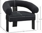 Winston - Accent Chair With Black Legs