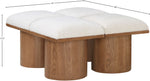 Pavilion - 4 Piece Modular Bench With Brown Base