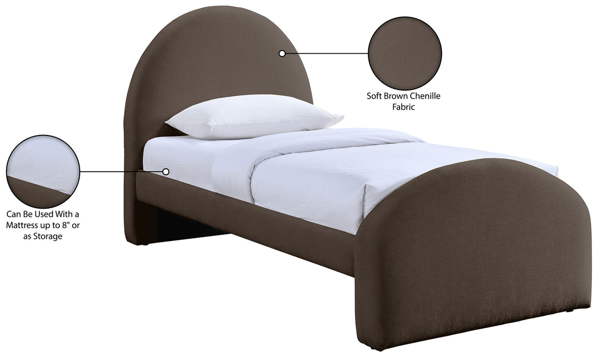 Andaz - Chenille Fabric Upholstered Bed