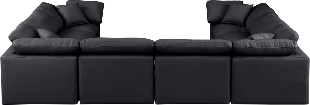 Indulge - Faux Leather 8 Piece Modular Sectional