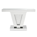 Nysa - 32"H Console Table - Mirrored & Faux Crystals