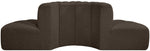 Arc - Boucle Fabric 4 Piece Modular Sofa