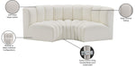 Arc - Faux Leather 3 Piece Modular U-Shaped Sofa