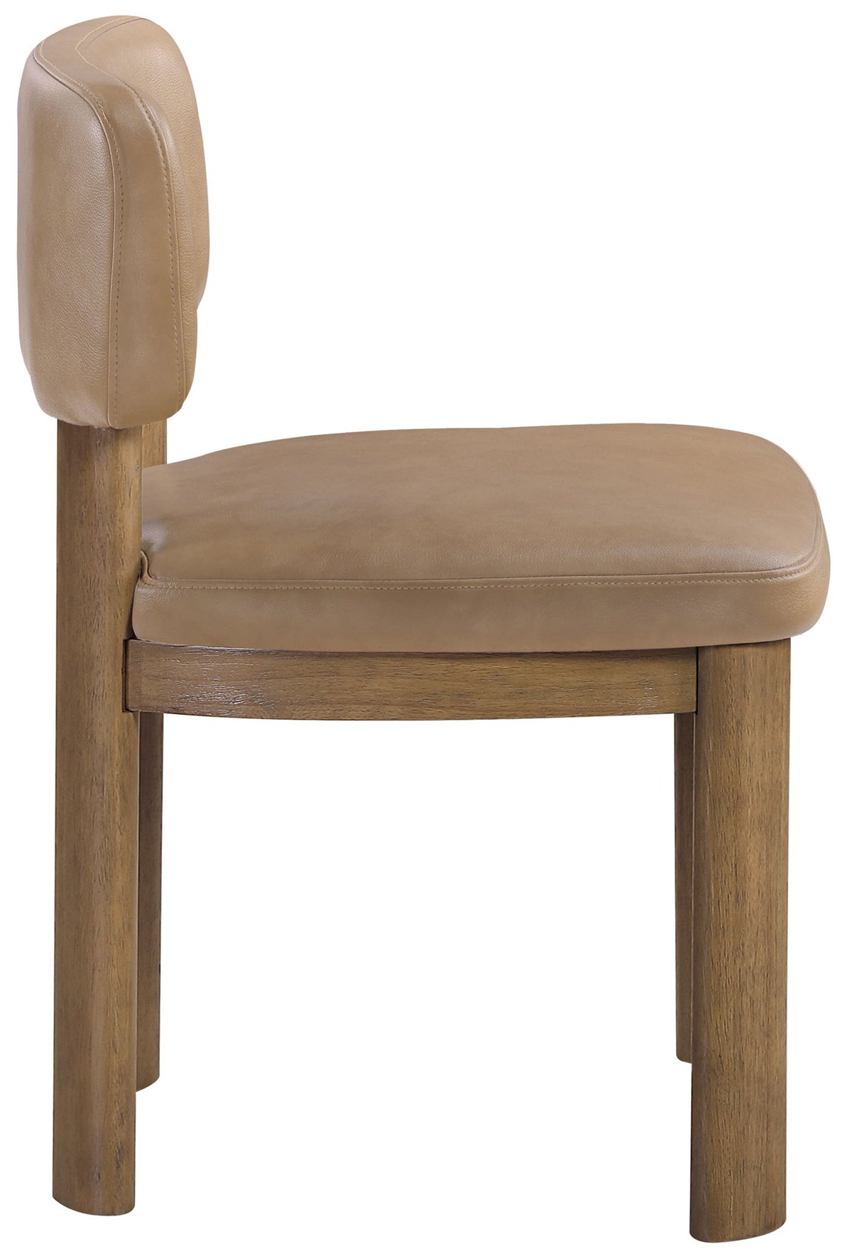 Paloma - Vegan Leather Upholstered Dining Chair (Set of 2) - Brown Frame
