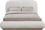 Vaughn - Chenille Bed With Natural Base