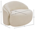 Caspian - Chenille Fabric Upholstered Chair