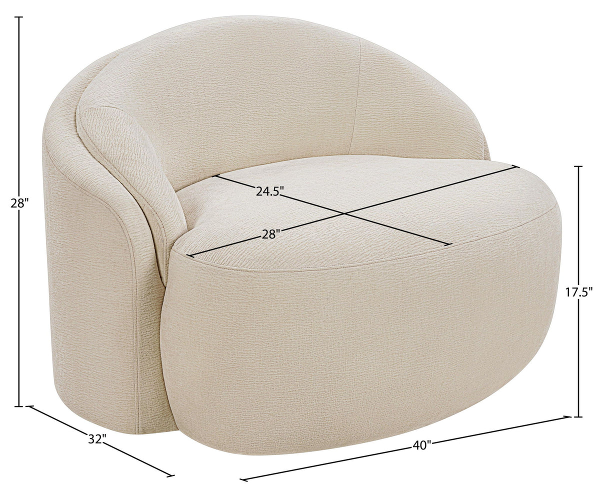 Caspian - Chenille Fabric Upholstered Chair