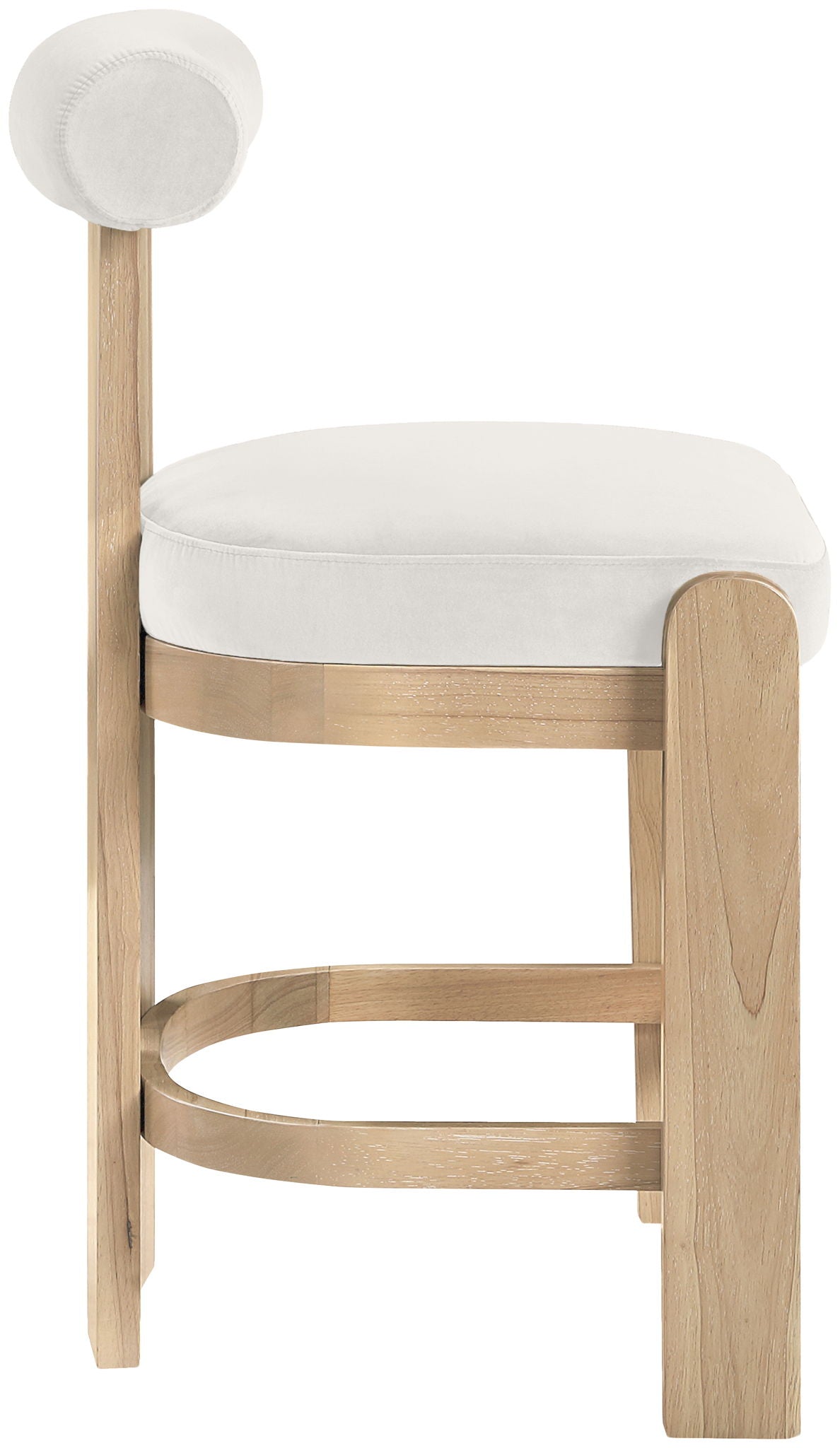 Arienzo - Velvet Performance Fabric Upholstered Counter Stool (Set of 2)