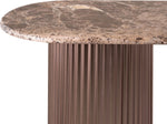 Cindra - Genuine Marble Top And Iron Base Console Table