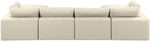 Comfy - 6 Piece Faux Leather Modular Double Chaise Sectional