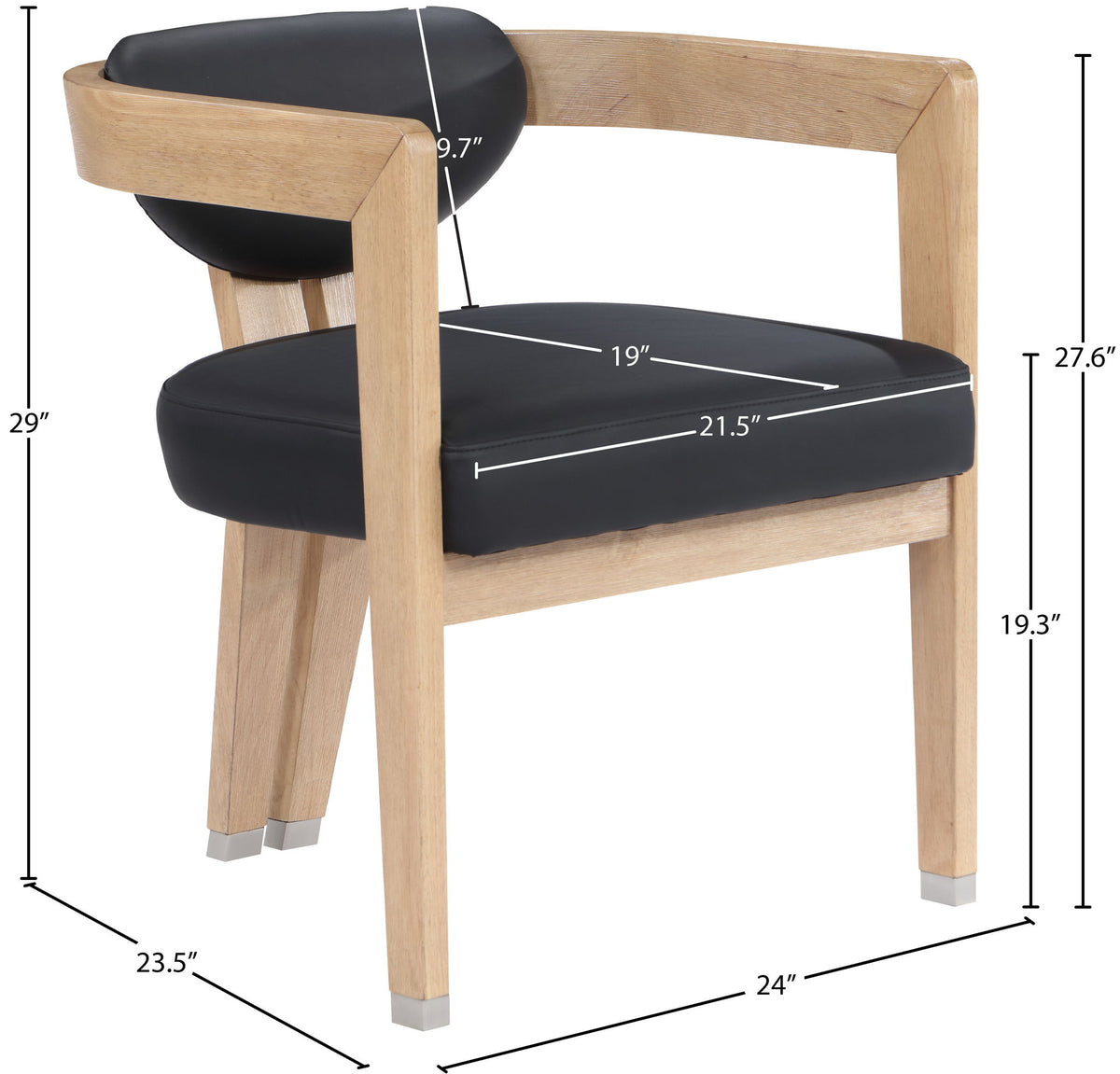 Carlyle - Dining Chair With Natural Frame