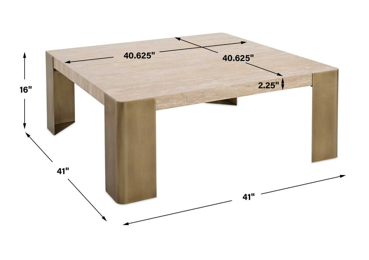 Caress - Coffee Table - Gold