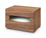 Ceres - Contemporary LED Walnut Nightstand by VIG Furniture - View 2