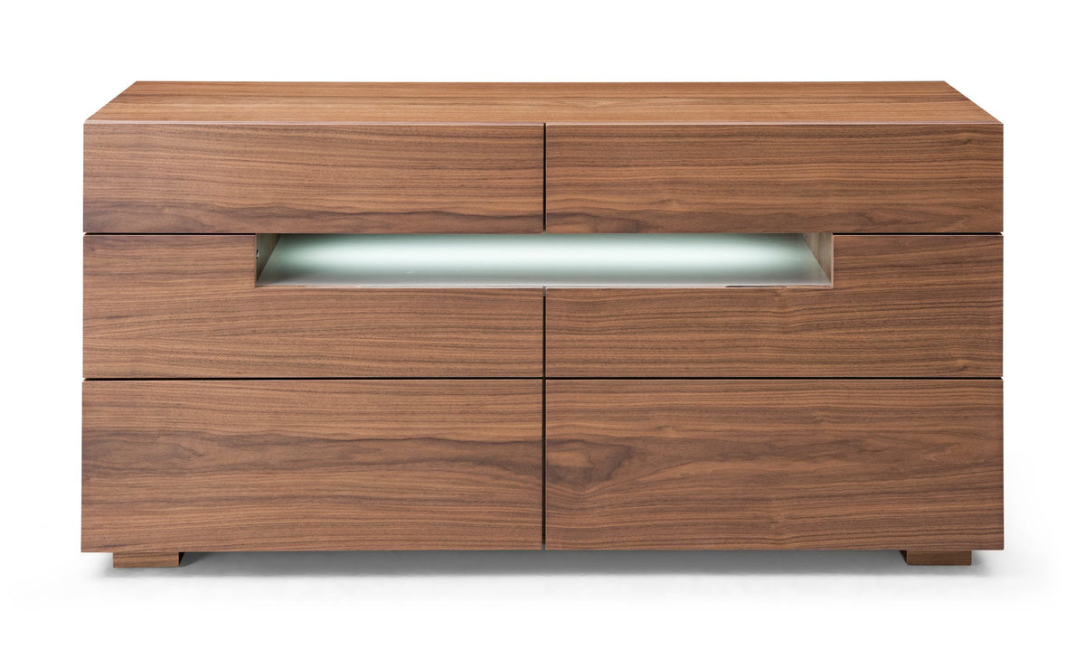Ceres - Contemporary LED Walnut Dresser by VIG Furniture - View 1