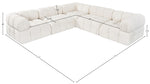 Orin - Velvet 5 Piece Modular Corner Sectional