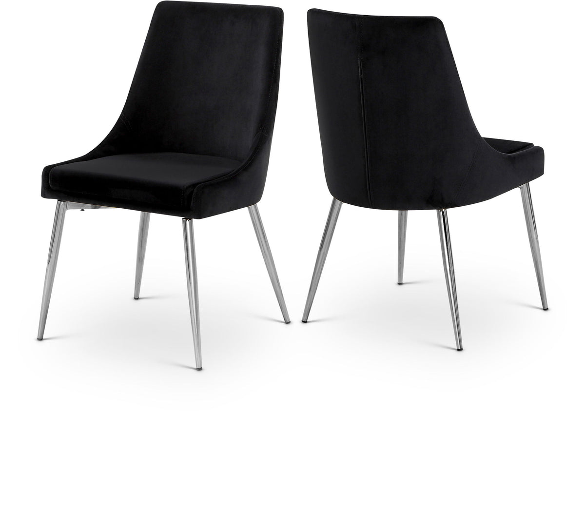 Karina - Dining Chair with Chrome Legs (Set of 2)