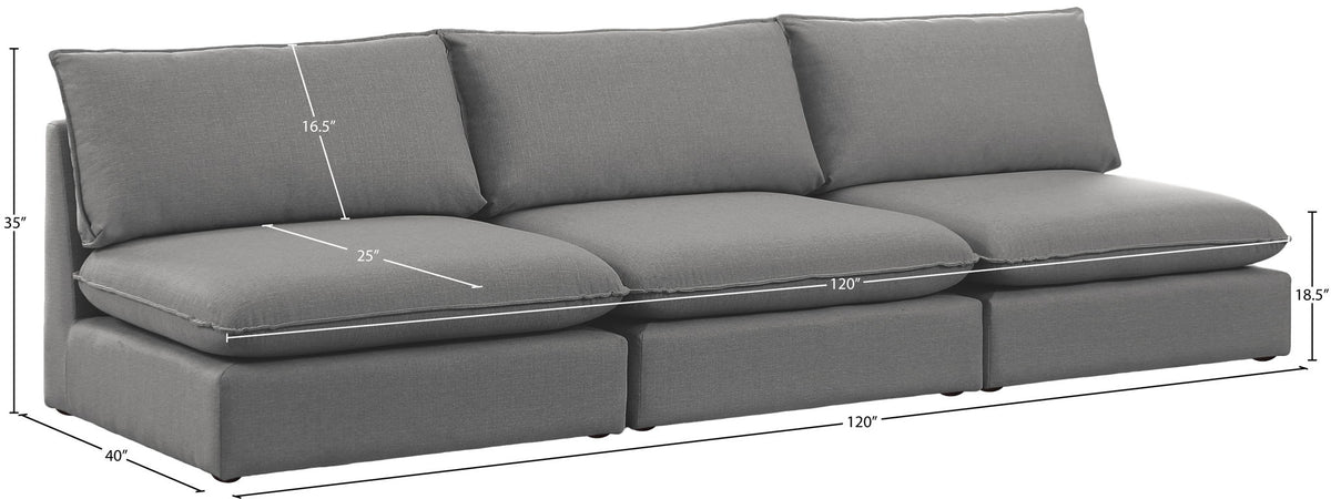 Mackenzie - Modular Sofa Armless - 3 Seats