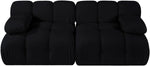Orin - Velvet Performance Fabric Upholstered 2 Piece Modular Sofa