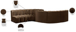 Arc - Velvet 6 Piece Modular Sofa