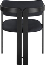 Aurum - Vegan Leather Upholstered Dining Chair With Graphite Black Base (Set of 2)