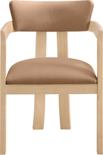 Lavrin - Vegan Leather Dining Arm Chair (Set of 2) - Natural Base