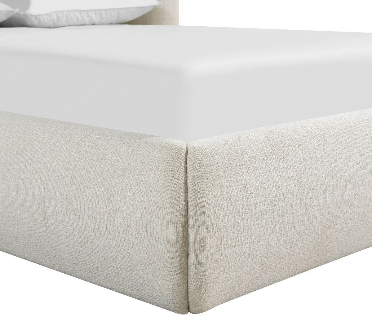 Elowen - Chenille Fabric Upholstered Bed