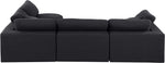 Comfy - 4 Piece Linen Fabric Modular Armless Sectional