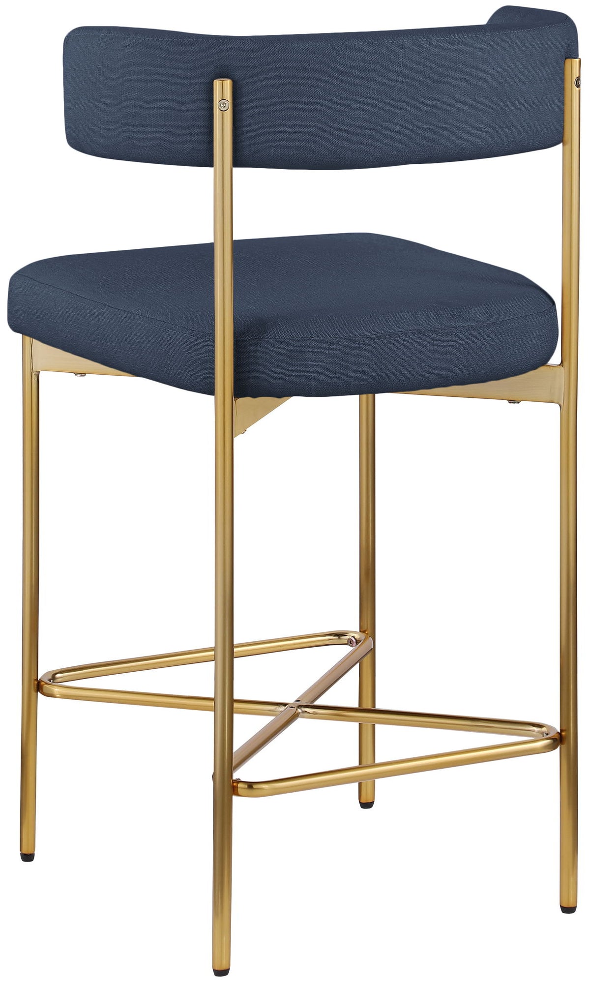 Rivage - Durable Stool With Gold Frame (Set of 2)