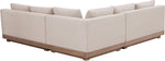 Solace - Olefin Performance Fabric 3 Piece Outdoor Patio Modular Sectional (2 Loveseats & Corner Chair)