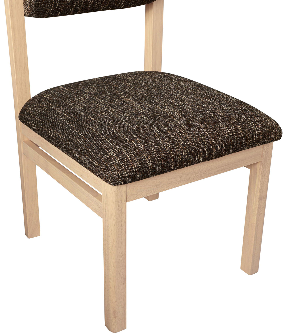 Roundhill - Fabric Dining Chair (Set of 2) - Natural Frame