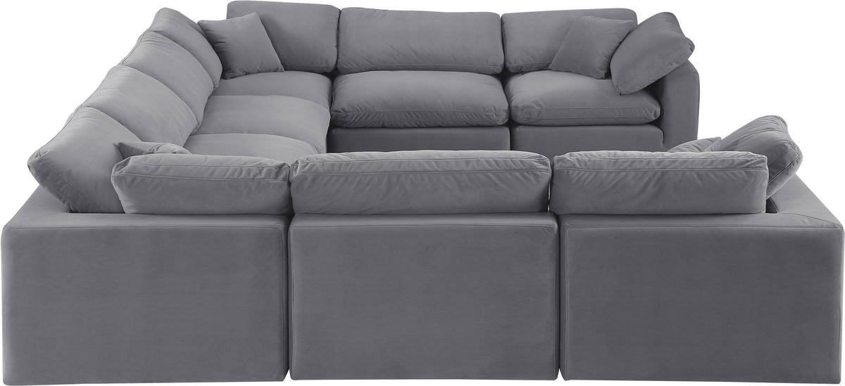 Comfy - 8 Piece Velvet Modular Sectional