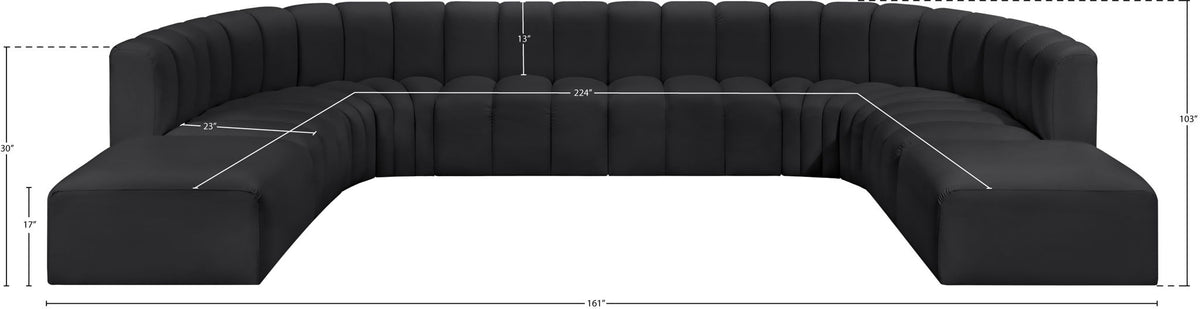 Arc - Faux Leather Modular Sectional