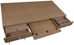 Sonnet - Sonnet Executive Desk - Dark Gray / Light Brown