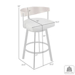 Lacey - Swivel Bar Stool - Black