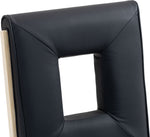Gwendolyn - Faux Leather Dining Side Chair With Natural Frame (Set of 2)