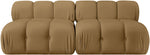 Orin - Velvet Performance Fabric Upholstered 2 Piece Modular Sofa