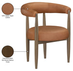 Sable - Vegan Leather Upholstered Dining Chair (Set of 2) - Brown Base