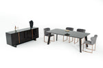 Chadwick Modern Ebony & Rosegold Dining Table by VIG Furniture - View 4
