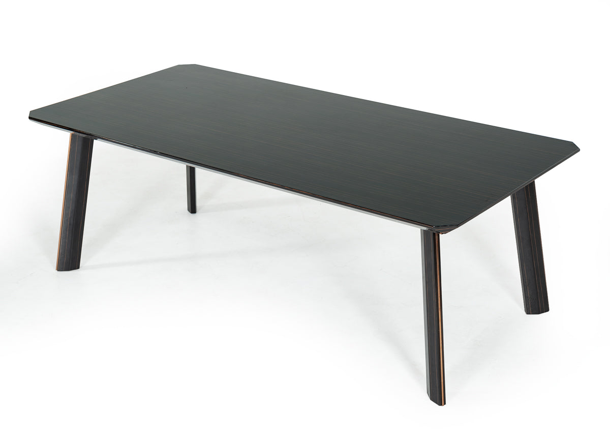 Chadwick Modern Ebony & Rosegold Dining Table by VIG Furniture - View 3