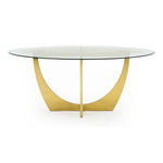 Chambers - Glass & Gold Dining Table by VIG Furniture - View 1