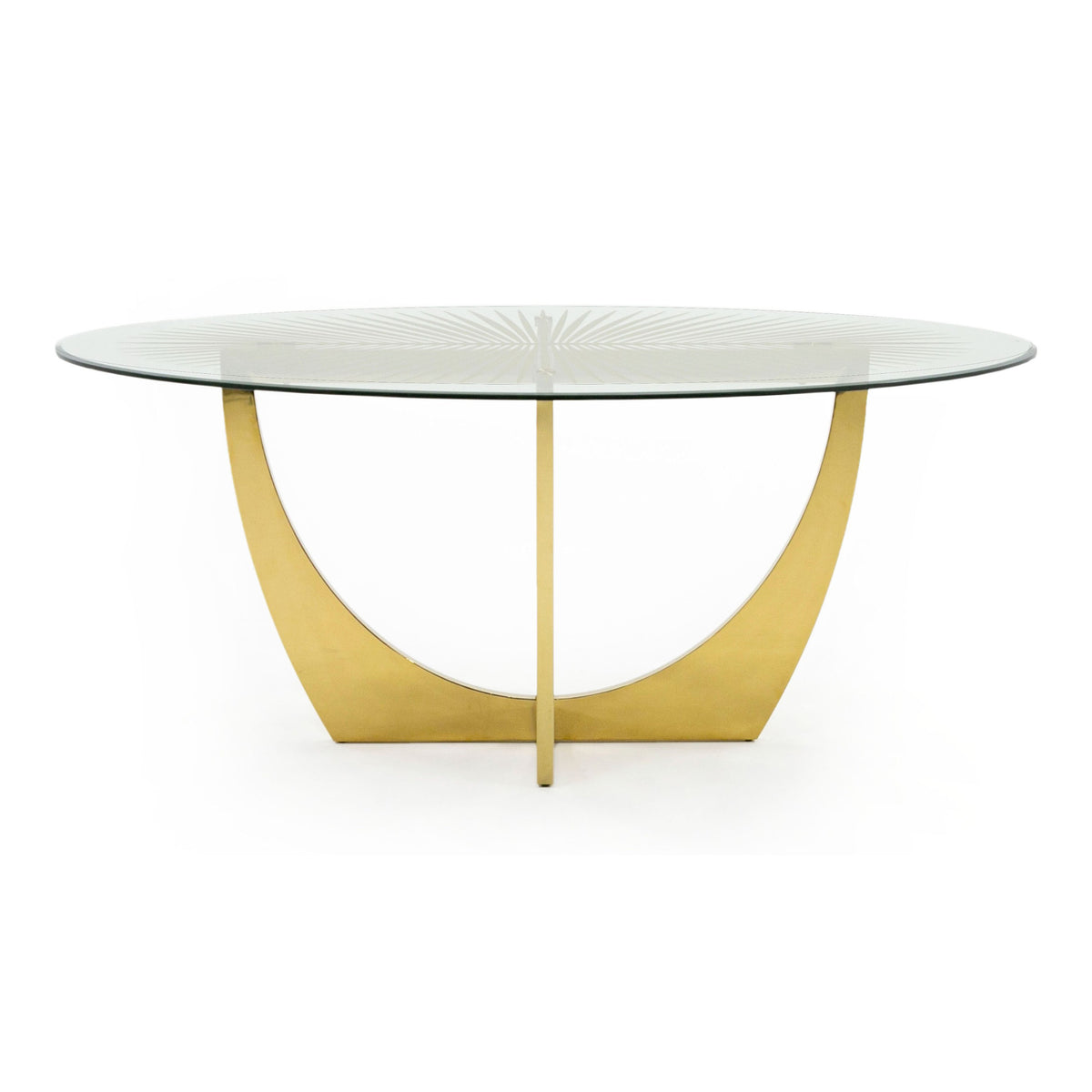 Chambers - Glass & Gold Dining Table by VIG Furniture - View 1