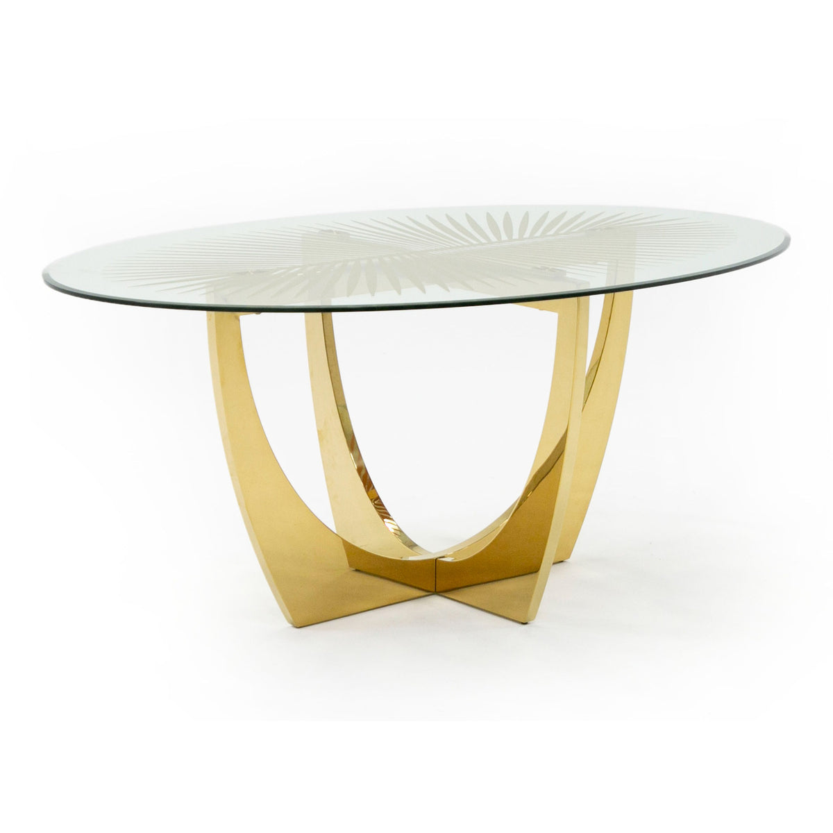 Chambers - Glass & Gold Dining Table by VIG Furniture - View 10