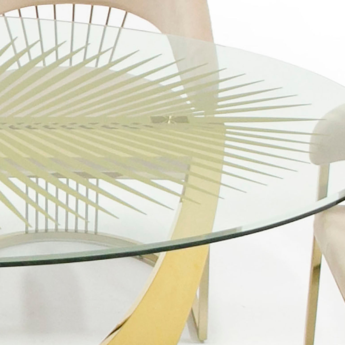 Chambers - Glass & Gold Dining Table by VIG Furniture - View 11