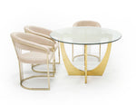 Chambers - Glass & Gold Dining Table by VIG Furniture - View 5