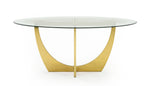 Chambers - Glass & Gold Dining Table by VIG Furniture - View 7