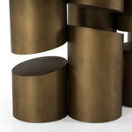 Chancery - Modern Dark Grey Glass + Antique Brass Dining Table by VIG Furniture - View 5